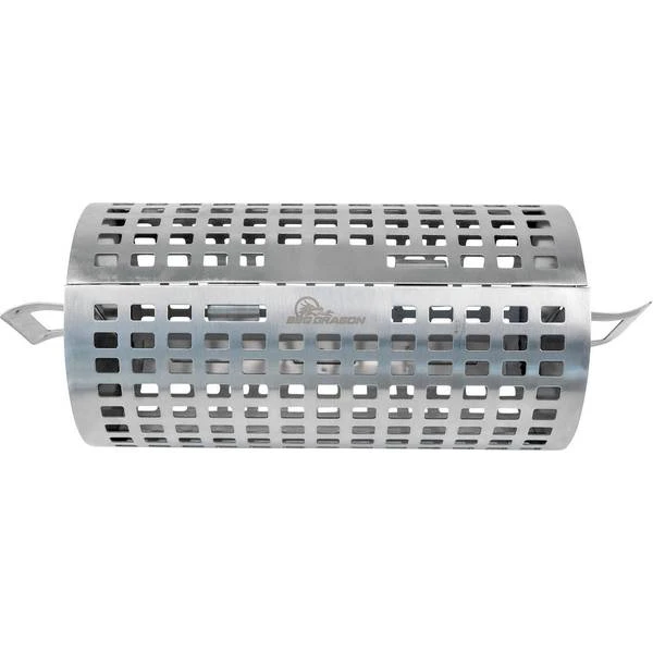 BBQ Dragon Rolling Grill Basket - - Silver Multi 1 BBQ Dragon Rolling Grill Basket - - Silver Multi
