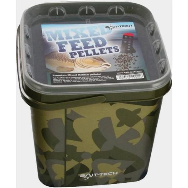 Bait-Tech Mixed Feed Pellets Bucket, Brown 1 Bait-Tech Mixed Feed Pellets Bucket, Brown