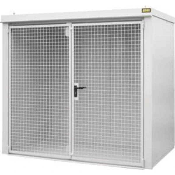 Bauer Südlohn Gasflaschen-Container GFC-B M3, Lackiert, Grauweiß 1 Bauer Südlohn Gasflaschen-Container GFC-B M3, Lackiert, Grauweiß