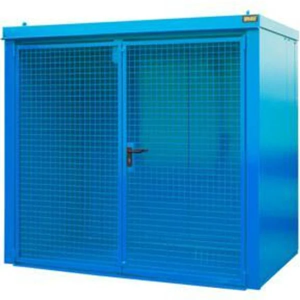 Bauer Südlohn Gasflaschen-Container GFC-B M3, Lackiert, Lichtblau 1 Bauer Südlohn Gasflaschen-Container GFC-B M3, Lackiert, Lichtblau