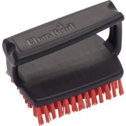 Char-Broil Safer Hand-Held Cool Clean Nylon Bristle Brush Red