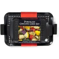 Charcoal Companion CC3110 2-Piece Small/Medium Porcelain Coated Grilling Grid