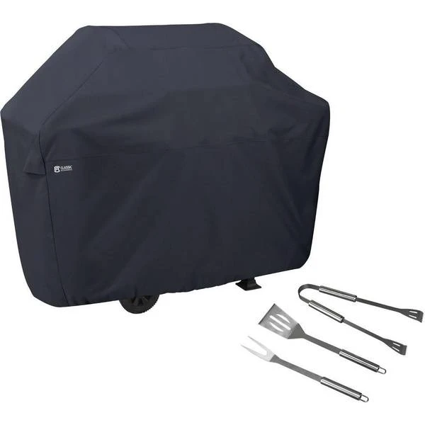 Classic Accessories Bbq Grill Cover, X-Large, With Grill Tool Set Grilling Spatula, Tongs, Fork 1 Classic Accessories Bbq Grill Cover, X-Large, With Grill Tool Set Grilling Spatula, Tongs, Fork