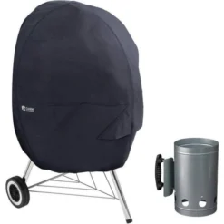 Classic Accessories Kettle Grill Cover, Large, With Charcoal Chimney