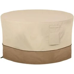 Classic Accessories Veranda Full Coverage Firepit Table Cover Pebble - Pebble - Cover