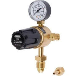 Draper Industrial Gas Bottle Regulator With Single Gauge, 300 Bar