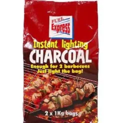 Fuel Express Instant-Light Lumpwood Charcoal 2kg