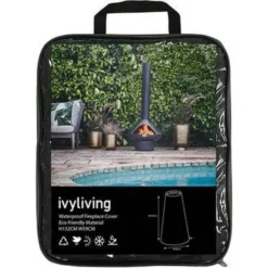 Ivyline Waterproof Fireplace Cover H132 D59 Polypropylene/Polyethylene