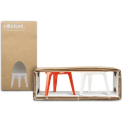 LORVIES Brainstream Rocket Tripod Egg Cup Red