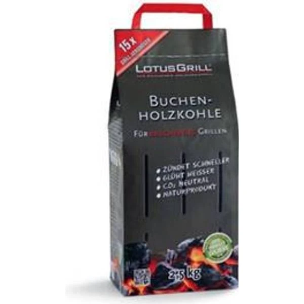 Lotusgrill Beech Charcoal 2.5kg 1 Lotusgrill Beech Charcoal 2.5kg