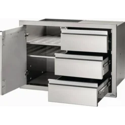 Napoleon BI-3624-1D3DR 36" X 24" Single Door & Triple Drawer Combo Stainless Steel