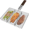 ORDORA Grill Basket, Fish Grill Basket, Rustproof 304 BBQ