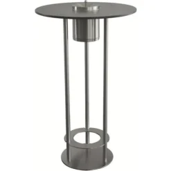 Pedestal Table For Smokers, Diameter 675 Mm, Stainless Steel