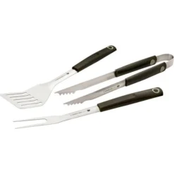 Premier Decorations 3 Piece Soft Grip BBQ Tools Set Wilko Garden