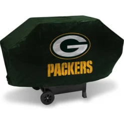 Rico Industries Green Bay Packers Green Deluxe Grill Cover Deluxe Vinyl Grill Cover Wide/Heavy
