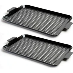 The Companion Group Charcoal CC3079 Porcelain Coated Grilling Grid 2-Pack