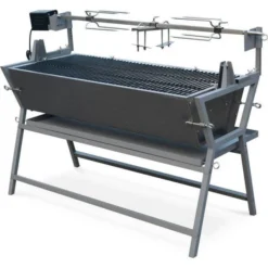 Tilting Electric Rotisserie Mathurin Inox Spit Motorized Charcoal Grill For Barbecue