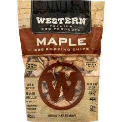 Western Maple Wood Smoking Chips 180 Cu